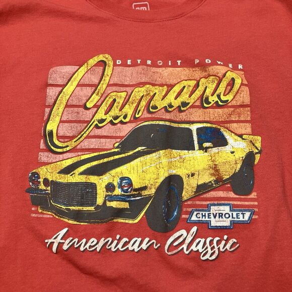 GM American Classic Camero Red Crop T Shirt Women’s Size L - Picture 3 of 6